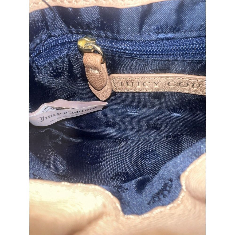 Juicy Couture Brown Goat Leather Fringe Crossbody Purse - Picture 12 of 13